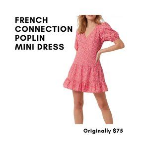French Connection Birch Poplin Minidress